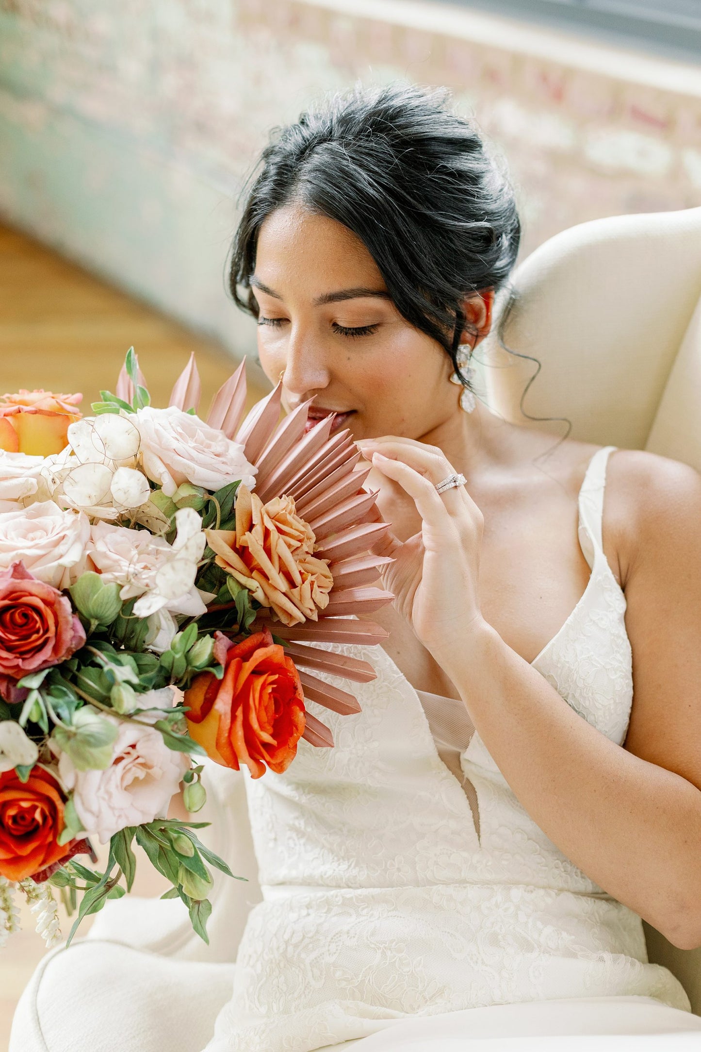 Soft, Industrial Bridal Session | The Cedar Room