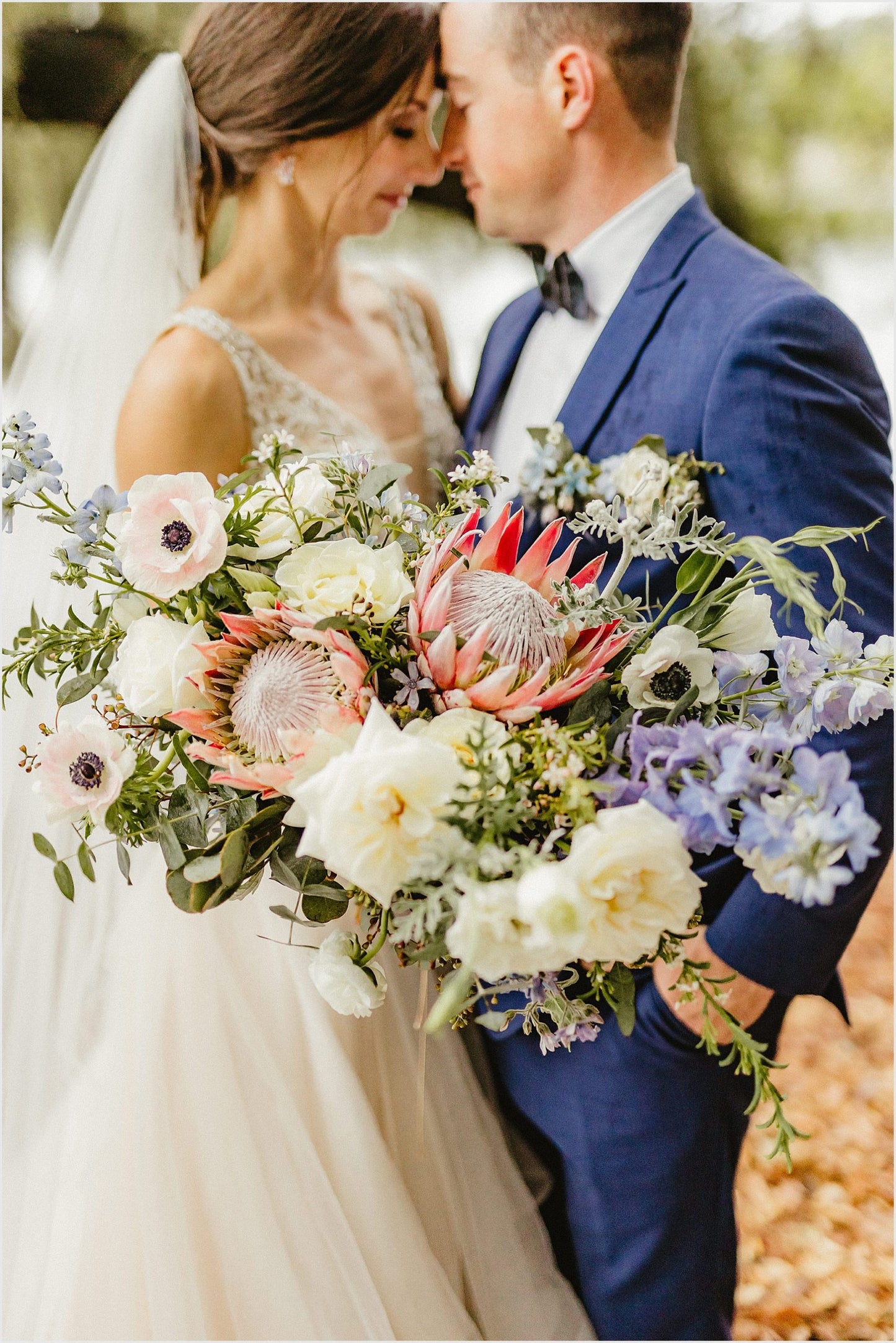 Peach & Light Blue Creek Club at I’on Wedding | Ali & Shane