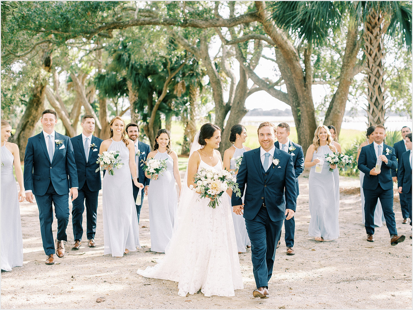 Peach & Cream Lowndes Grove Wedding | Elizabeth & Andrew