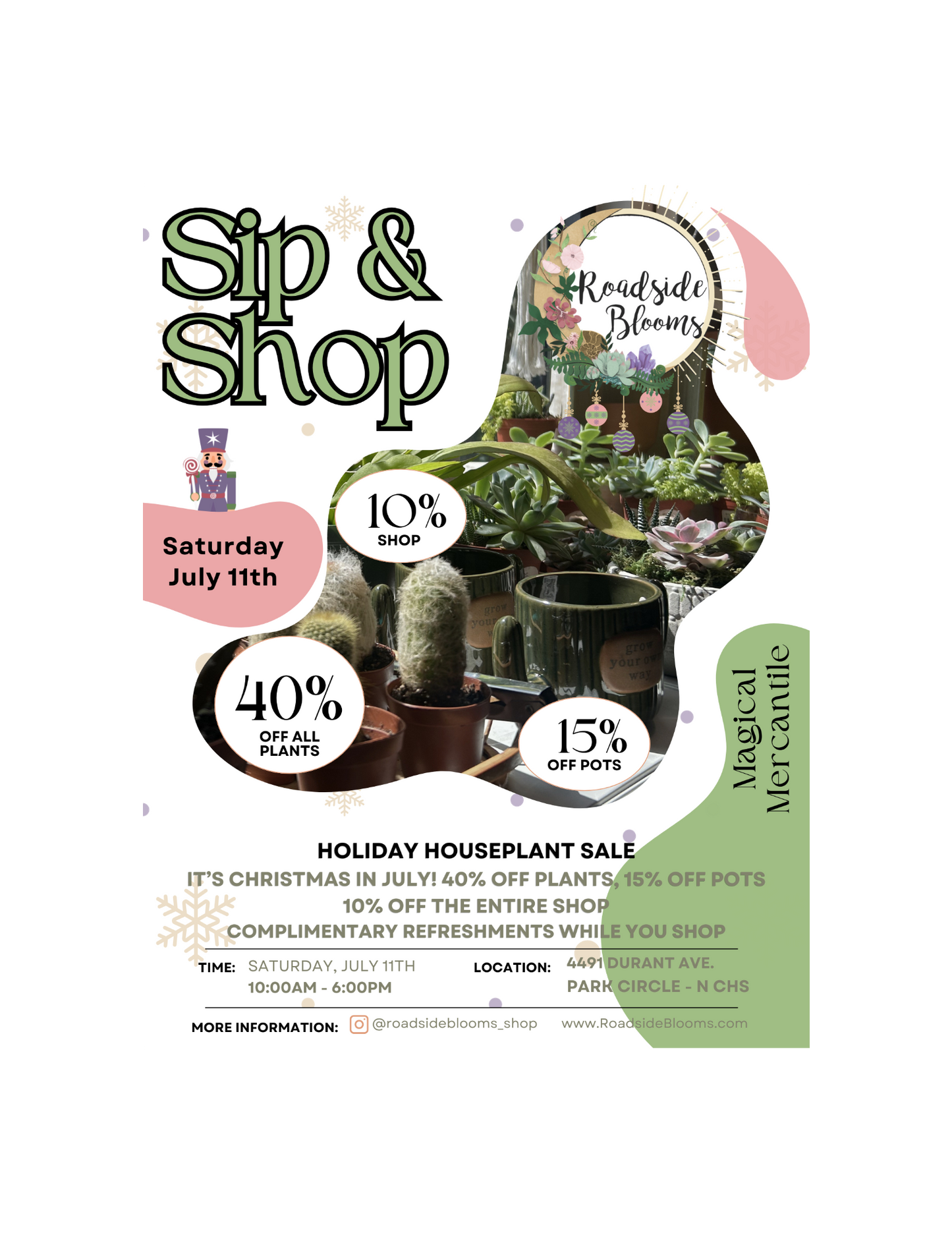 
                  
                    Saturday, July 11th | Holidays in July Plant Sale
                  
                