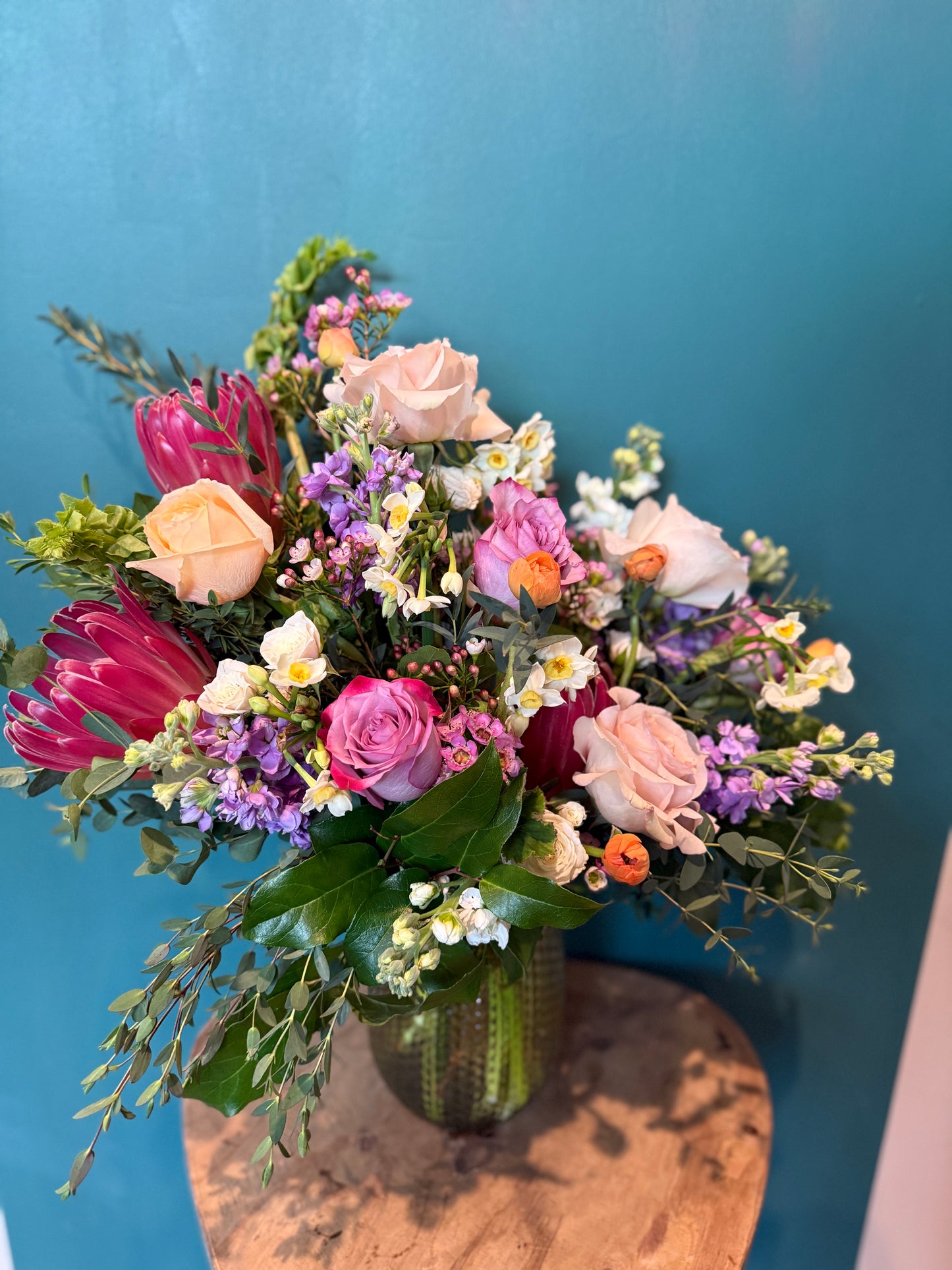 
                  
                    Valentine's Day Arrangement (Romantic Palette)
                  
                