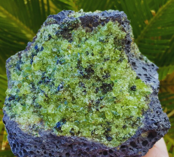 Peridot in Basalt
